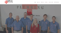 Desktop Screenshot of cureallplumbing.com